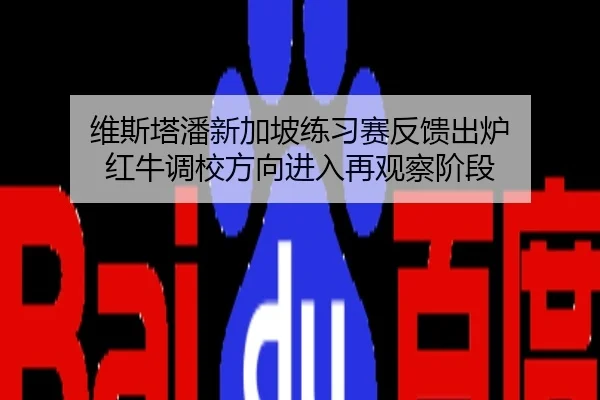 维斯塔潘新加坡练习赛反馈出炉 红牛调校方向进入再观察阶段